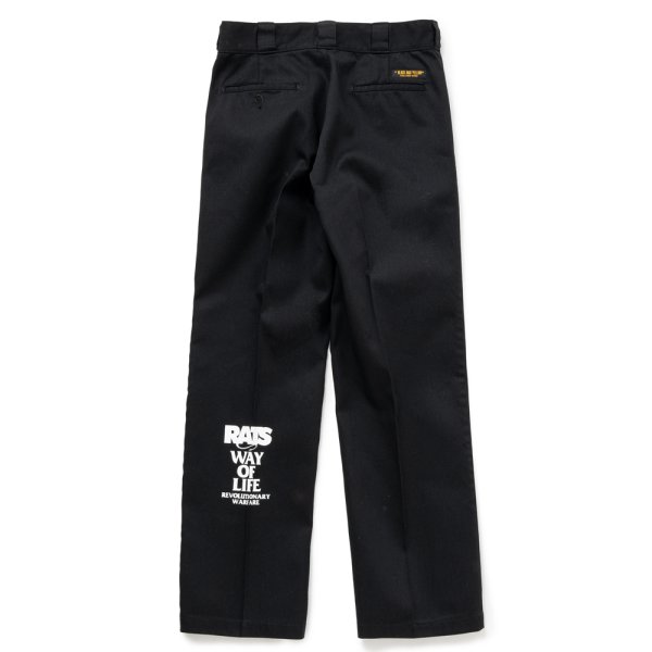 画像1: RATS/T/C WORK PANTS PRINT（BLACK）［T/Cワークパンツ-24春夏］