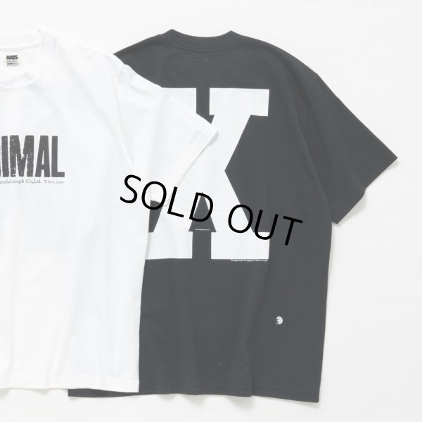 画像2: RATS/ANIMAL X TEE（BLACK）［プリントT-24春夏］