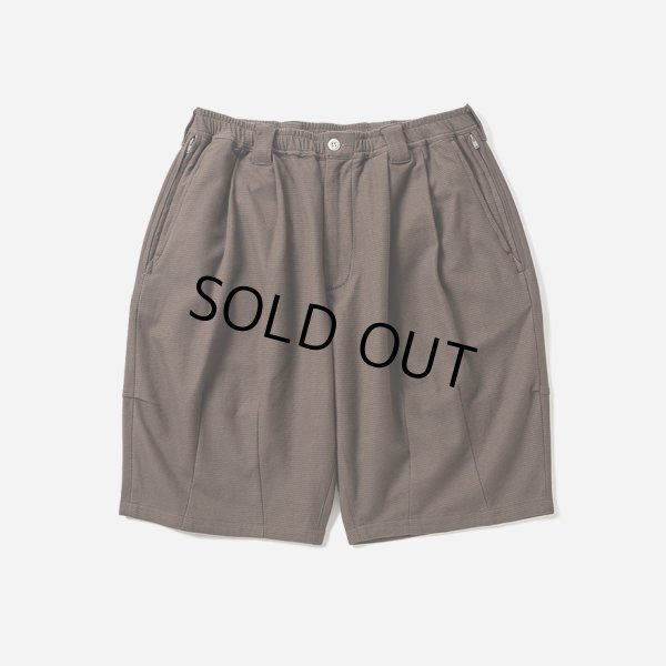 画像1: TIGHTBOOTH/HONEYCOMB BORDER BIG SHORTS（Brown）［ハニカムボーダービッグショーツ-24夏］