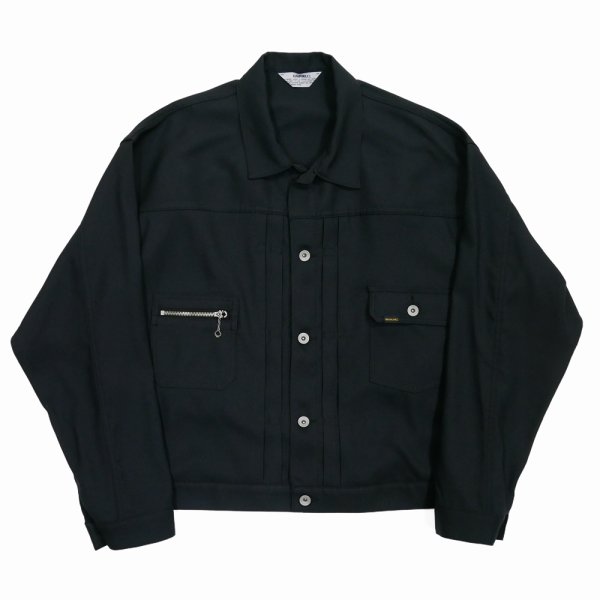 画像1: DAIRIKU/2pkt Polyester Jacket（Black）［2ポケットポリエステルJKT-24秋冬］