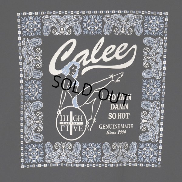 画像4: CALEE/× HIGH FIVE FACTORY CAL RETRO GIRL BANDANNA TEE（BLACK）［プリントT-24春夏］