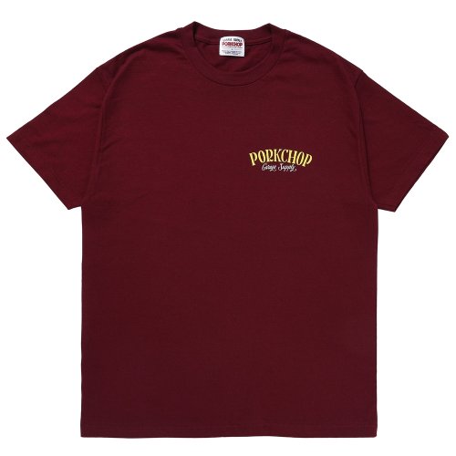 他の写真1: PORKCHOP/PORK BACK TEE（BURGUNDY）［プリントT-24春夏］