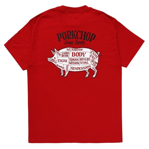 他の写真2: PORKCHOP/PORK BACK TEE（RED）［プリントT-24春夏］