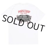 PORKCHOP/PORK BACK TEE（WHITE）［プリントT-24春夏］