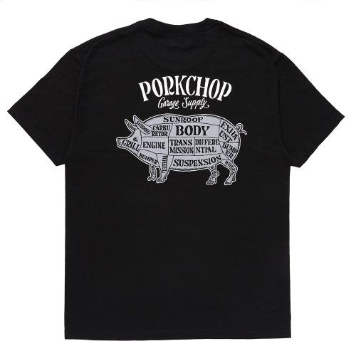 他の写真2: PORKCHOP/PORK BACK TEE（BLACK）［プリントT-24春夏］