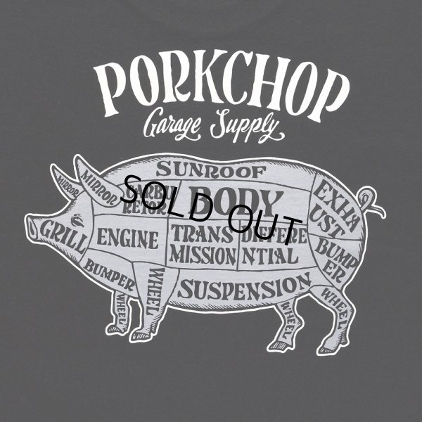 画像4: PORKCHOP/PORK BACK TEE（BLACK）［プリントT-24春夏］