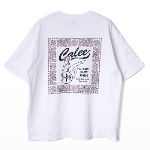 他の写真2: CALEE/× HIGH FIVE FACTORY CAL RETRO GIRL BANDANNA TEE（WHITE）［プリントT-24春夏］