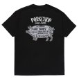 画像1: PORKCHOP/PORK BACK TEE（BLACK）［プリントT-24春夏］ (1)