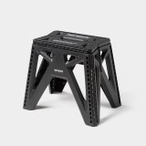 TIGHTBOOTH/LABEL LOGO FOLDING STOOL（Black）［フォールディングスツール-24夏］