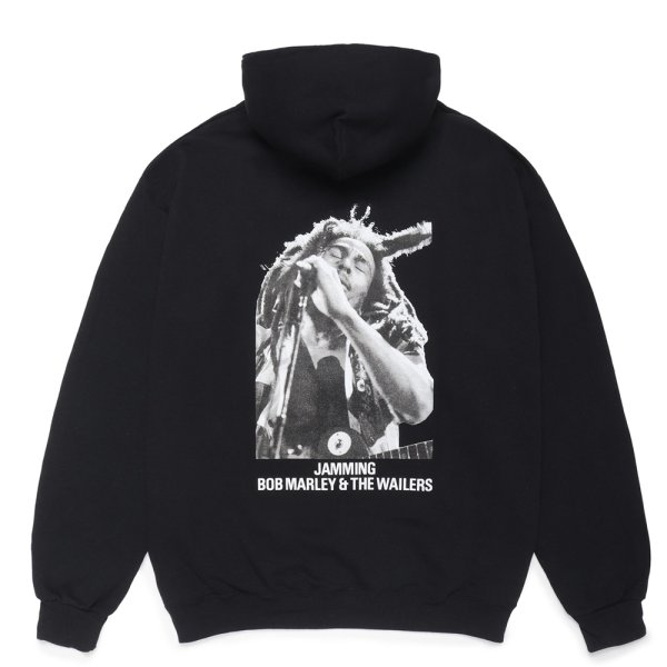 画像1: WACKO MARIA/BOB MARLEY / HOODED SWEAT SHIRT（BLACK）［プルオーバーパーカー-24秋冬］