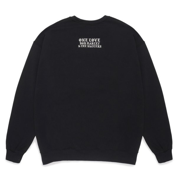 画像2: WACKO MARIA/BOB MARLEY / SWEAT SHIRT（BLACK）［クルースウェット-24秋冬］