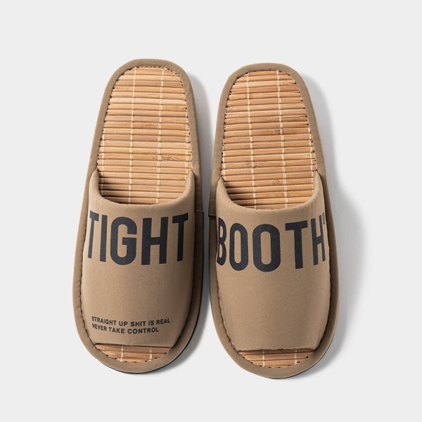 画像2: TIGHTBOOTH/BIG LABEL ROOM SANDAL（Khaki）［ルームサンダル-24夏］