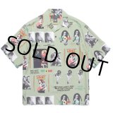 WACKO MARIA/BOB MARLEY / HAWAIIAN SHIRT（GREEN）［ハワイアンシャツ-24秋冬］