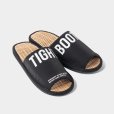 画像1: TIGHTBOOTH/BIG LABEL ROOM SANDAL（Black）［ルームサンダル-24夏］ (1)