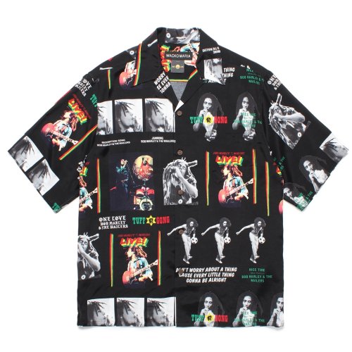 他の写真1: WACKO MARIA/BOB MARLEY / HAWAIIAN SHIRT（BLACK）［ハワイアンシャツ-24秋冬］