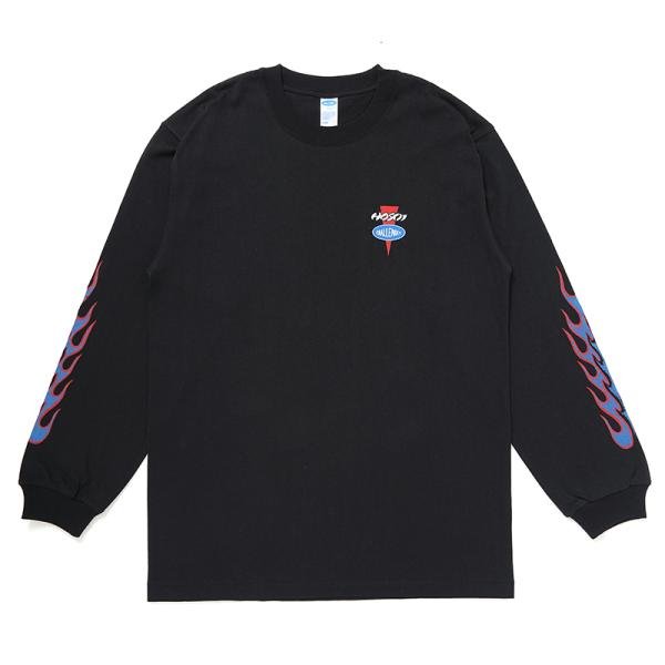 画像2: CHALLENGER/LOGO L/S TEE（×HOSOI）（BLACK）［プリント長袖T-24秋冬］