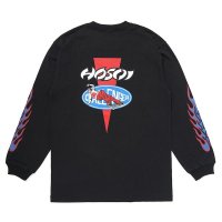 CHALLENGER/LOGO L/S TEE（×HOSOI）（BLACK）［プリント長袖T-24秋冬］