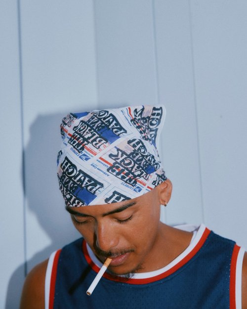 他の写真2: BlackEyePatch/PRIORITY LABEL PATTERNED BANDANA（MULTI）