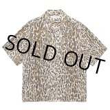 WACKO MARIA/LEOPARD HAWAIIAN SHIRT（BEIGE）［レオパードハワイアンシャツ-24秋冬］