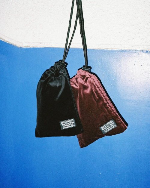 他の写真2: WACKO MARIA/VELVET DRAWSTRING BAG（BURGUNDY）［ドローストリングバッグ-24秋冬］