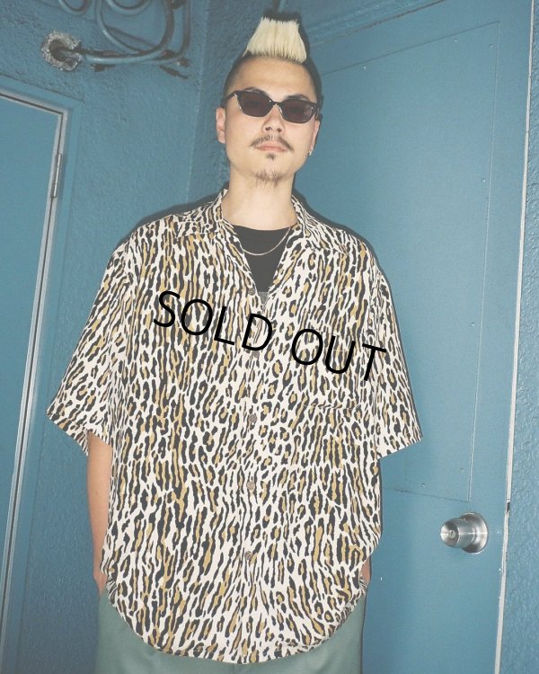 画像2: WACKO MARIA/LEOPARD HAWAIIAN SHIRT（BEIGE）［レオパードハワイアンシャツ-24秋冬］