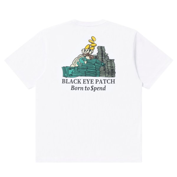 画像2: BlackEyePatch/BORN TO SPEND POCKET TEE（WHITE）