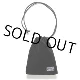 WACKO MARIA/VELVET DRAWSTRING BAG（BLACK）［ドローストリングバッグ-24秋冬］