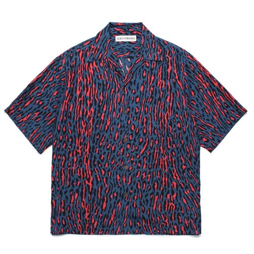 他の写真1: WACKO MARIA/LEOPARD HAWAIIAN SHIRT（BLUE）［レオパードハワイアンシャツ-24秋冬］