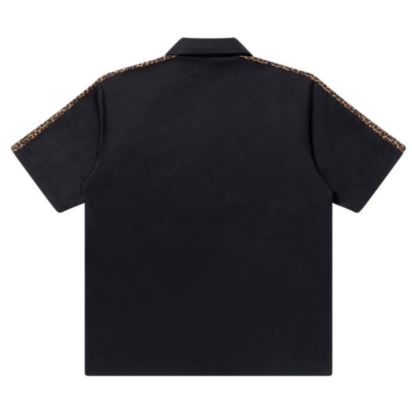 画像2: BlackEyePatch/LEOPARD BORDERED S/S WORK SHIRT（BLACK）