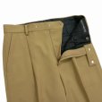 画像3: WACKO MARIA/PLEATED TROUSERS（BEIGE）［ワンタックスラックス(TYPE-2)-24秋冬］ (3)