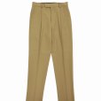 画像1: WACKO MARIA/PLEATED TROUSERS（BEIGE）［ワンタックスラックス(TYPE-2)-24秋冬］ (1)