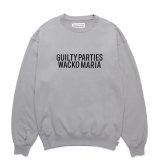 WACKO MARIA/MIDDLE WEIGHT CREW NECK SWEAT SHIRT（GRAY）［クルーネックスウェット-24秋冬］