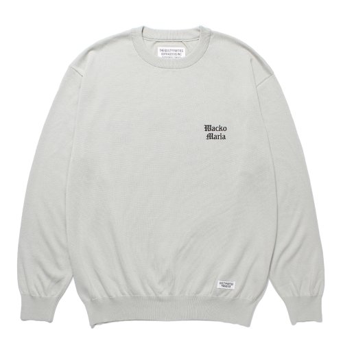 他の写真1: WACKO MARIA/COTTON KNIT SWEATER（GRAY）［コットンニットセーター-24秋冬］