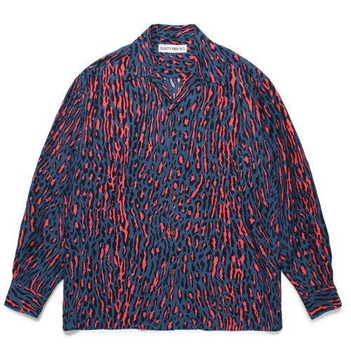 他の写真1: WACKO MARIA/LEOPARD HAWAIIAN SHIRT（BLUE）［レオパードハワイアンシャツ-24秋冬］