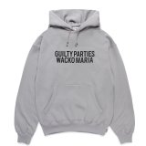 WACKO MARIA/MIDDLE WEIGHT PULL OVER HOODED SWEAT SHIRT（GRAY）［プルオーバーパーカー-24秋冬］