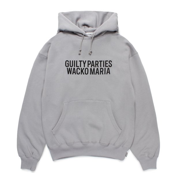 画像1: WACKO MARIA/MIDDLE WEIGHT PULL OVER HOODED SWEAT SHIRT（GRAY）［プルオーバーパーカー-24秋冬］