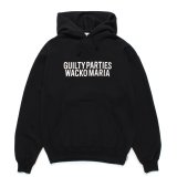 WACKO MARIA/MIDDLE WEIGHT PULL OVER HOODED SWEAT SHIRT（BLACK）［プルオーバーパーカー-24秋冬］