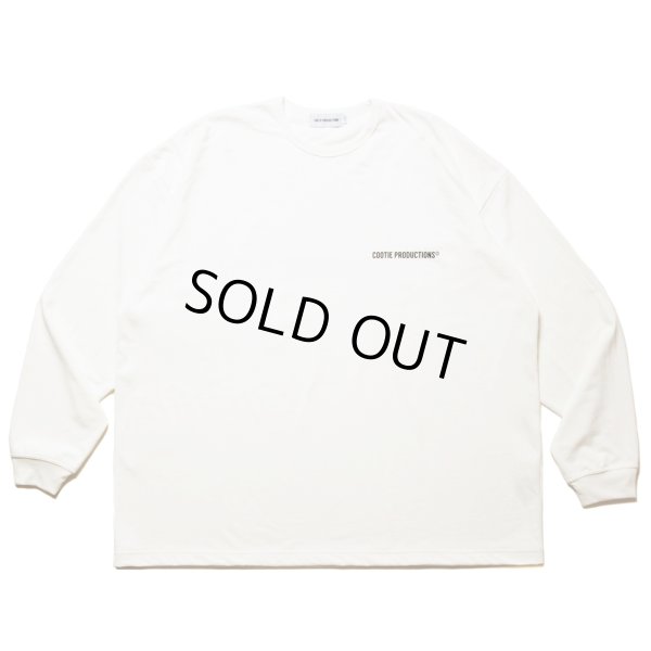 画像2: COOTIE PRODUCTIONS/Dry Tech Jersey Oversized L/S Tee（White）［ドライテックオーバーサイズ長袖T-24秋冬］