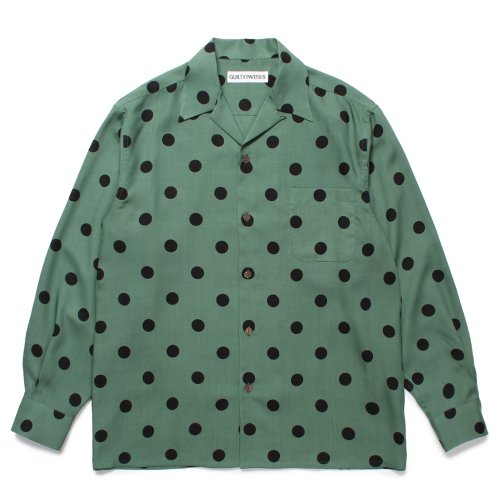 他の写真1: WACKO MARIA/DOTS HAWAIIAN SHIRT（GREEN）［ドットハワイアンシャツ-24秋冬］