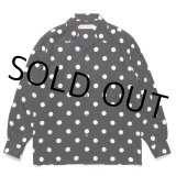 WACKO MARIA/DOTS HAWAIIAN SHIRT（BLACK）［ドットハワイアンシャツ-24秋冬］