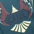 画像6: CALEE/VINTAGE TYPE WING LOGO L/S TEE ＜NATURALLY PAINT DESIGN＞（CHARCOAL GREEN）［プリント長袖T-24秋冬］