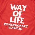 画像2: RATS/BOX LOGO WAY OF LIFE TEE（RED）［プリントT-24秋冬］ (2)