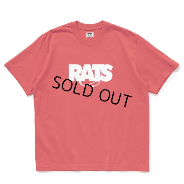 画像1: RATS/BOX LOGO WAY OF LIFE TEE（RED）［プリントT-24秋冬］