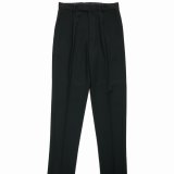 WACKO MARIA/PLEATED TROUSERS（BLACK）［ワンタックスラックス(TYPE-2)-24秋冬］