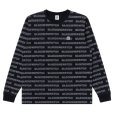 画像1: BlackEyePatch/KANJI BORDERED L/S TEE（BLACK） (1)