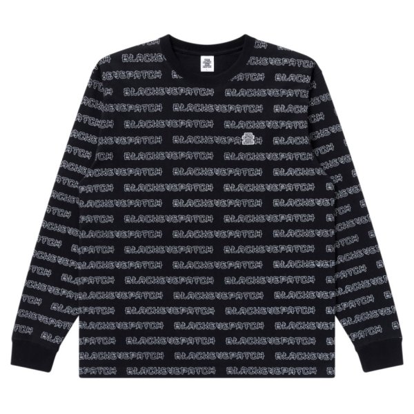 画像1: BlackEyePatch/KANJI BORDERED L/S TEE（BLACK）