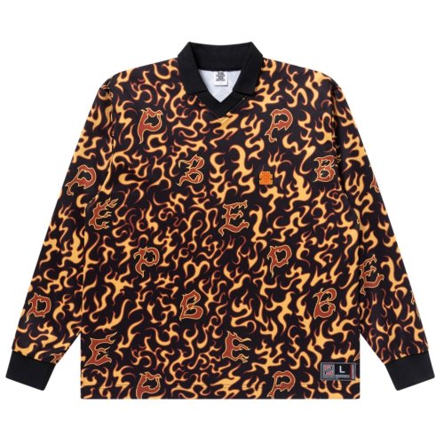 他の写真1: BlackEyePatch/FLAME PATTERNED GAME SHIRT（MULTI）