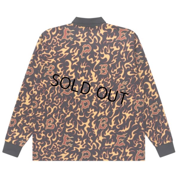 画像2: BlackEyePatch/FLAME PATTERNED GAME SHIRT（MULTI）