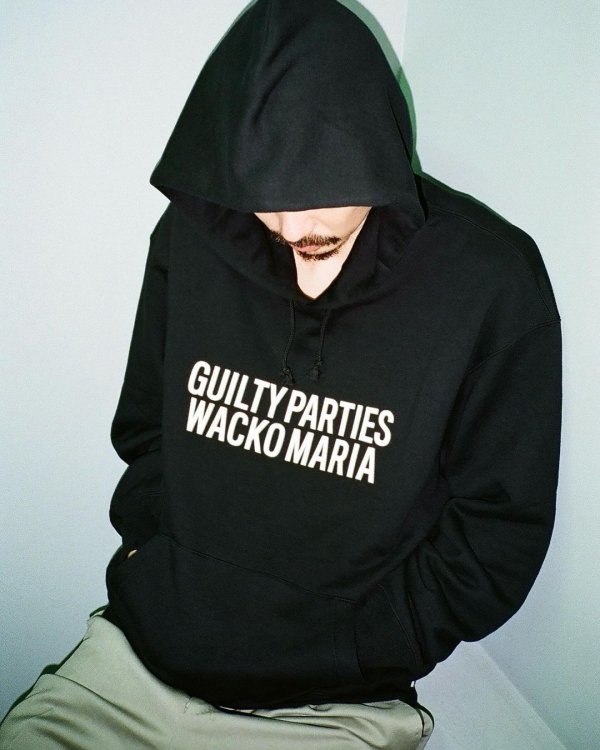 画像3: WACKO MARIA/MIDDLE WEIGHT PULL OVER HOODED SWEAT SHIRT（BLACK）［プルオーバーパーカー-24秋冬］