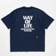 画像2: RATS/SCRIPT LOGO WAY OF LIFE TEE（NAVY）［プリントT-24秋冬］ (2)